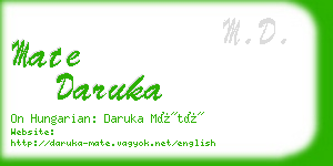 mate daruka business card